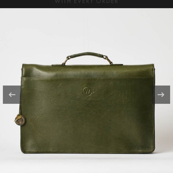 The Wanderers Travel Co "Pisa" Briefcase Full Grain Leather (from Australia) - Picture 8 of 16